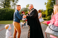 Przyjęcie w ogrodach proboszczowskich z okazji 30 - lecia kapłaństwa